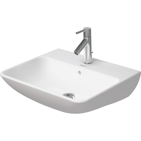 Washbasin 550mm ME by STARCK white with OP with TP 1 TH